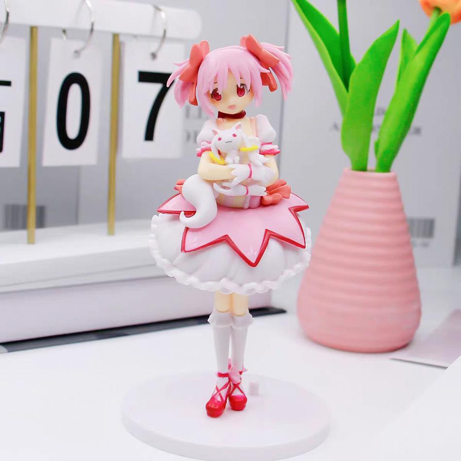 18cm SEGA Puella Magi Madoka Magica Aniem Figure Kaname Madoka Magic Girl PVC Anime Action Figures Anime Cartoon Model Toy Gifts