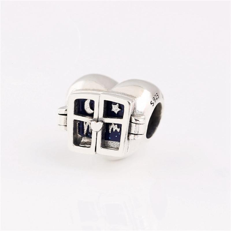 S925 White Copper Blue Series DIY Pendant Star Snowflake Accessories Beaded Bracelet