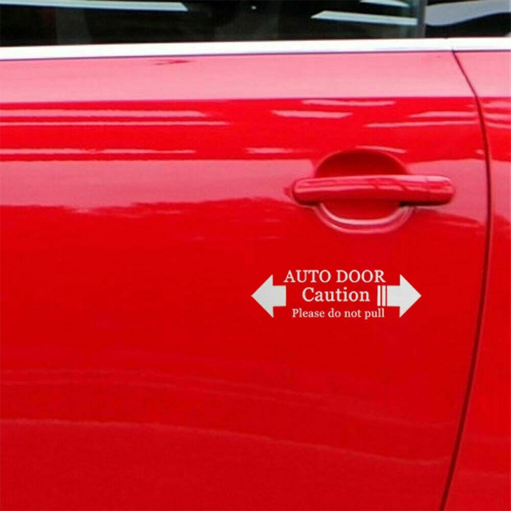 Premium Auto Door Caution Sticker Safety Convenient Application Process