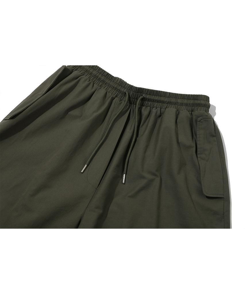 CPGN STUDIO Pantaloni Cargo Larghi Grandi con Dardi Kaki