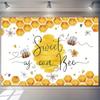 2D Sweet As Can Bee Backdrop Honeycomb Photography Background