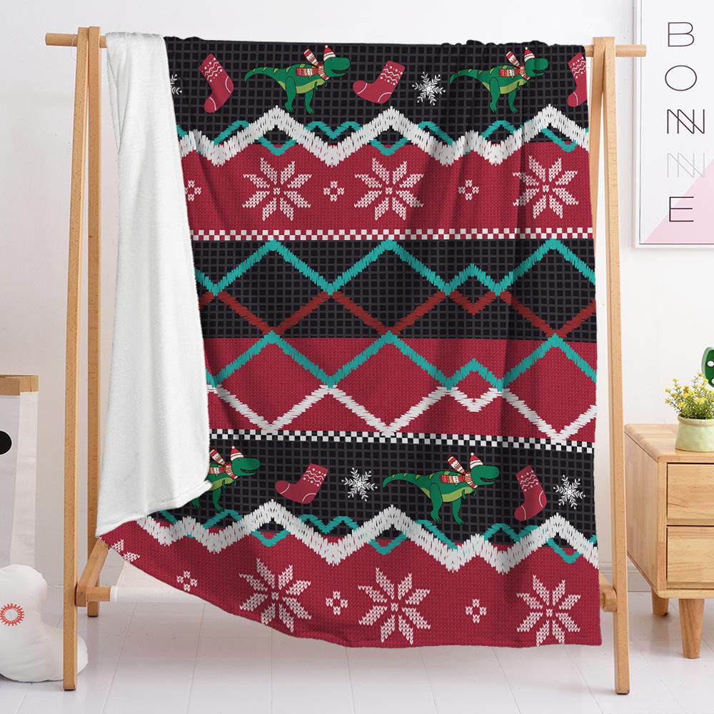 Digital Print Flannel Blanket Wish Christmas Blanket Flannel Blanket