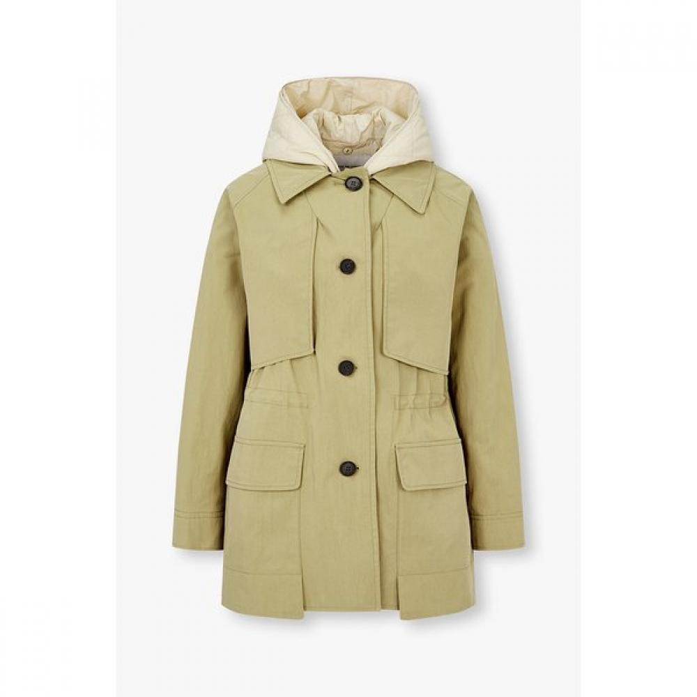 VOV Detachable Quilted Hood Trench Jumper 7155320001