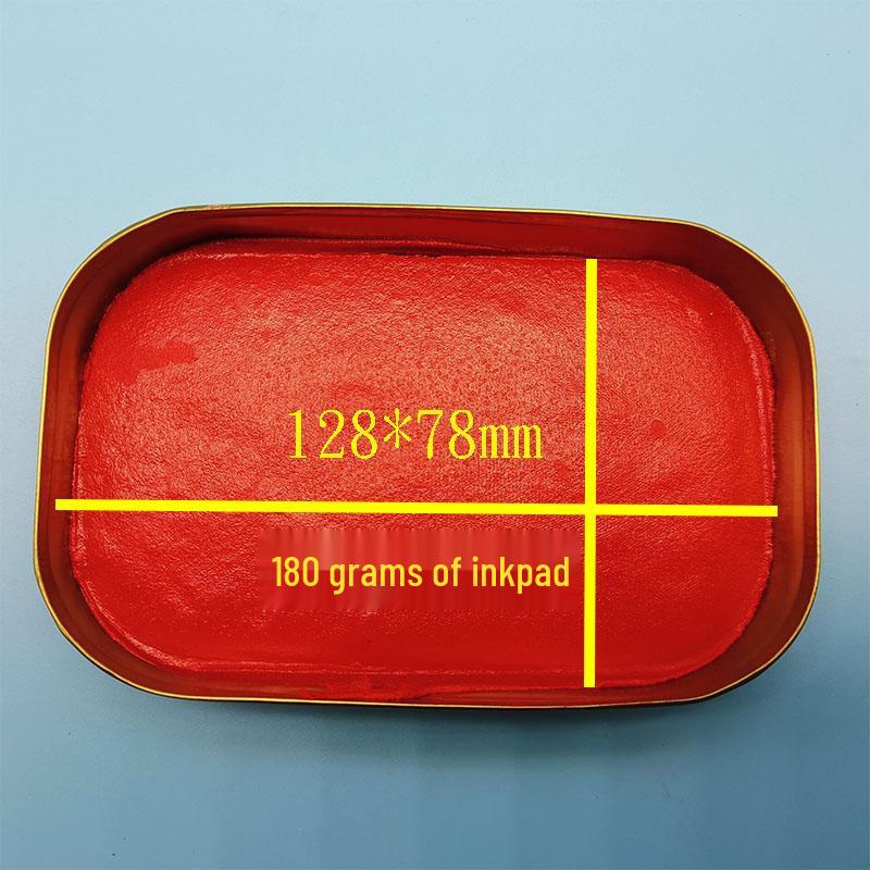 Free Shipping: 10 Red Portable Mini Inkpads for Fingerprint & Finance Use, 10g Each