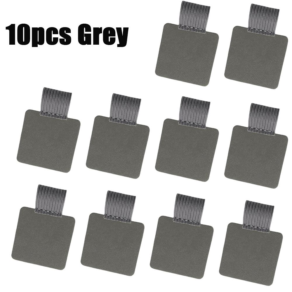 10pcs Self-adhesive Pen Holder 6 Color Pen Clip Protective Case PU Leather Notebook Elastic Loop Cover for Diary Planner Clip