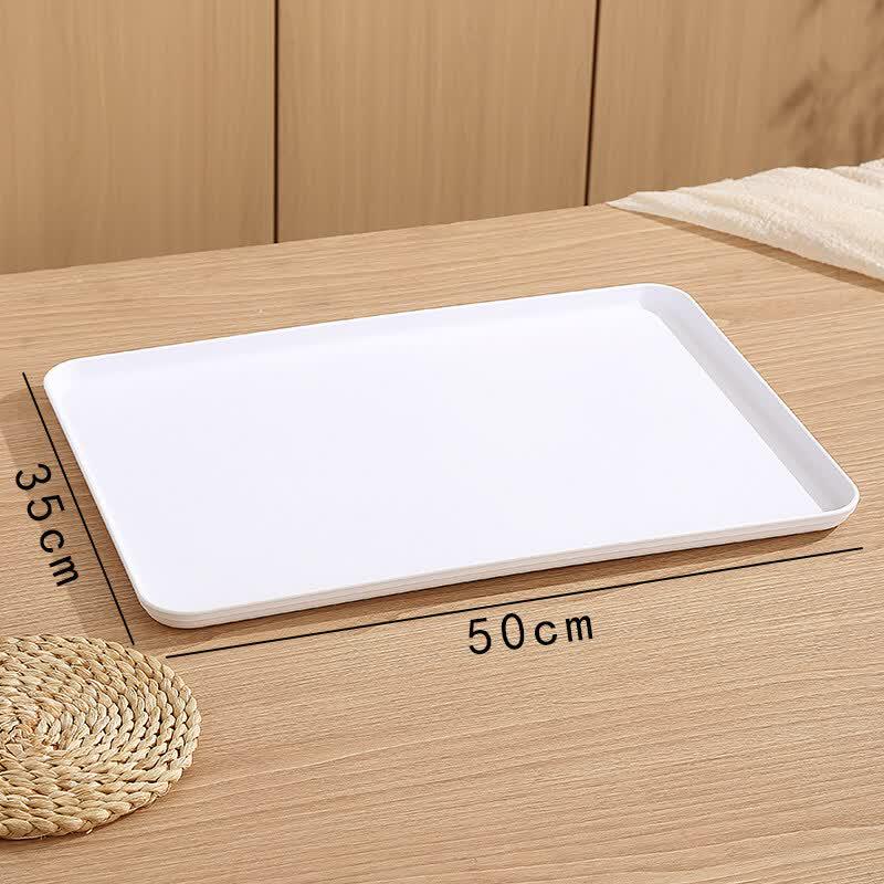 INS Style Cream Rectangular Plastic Serving Tray
