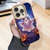 Phone Case: 2D flat lambskin suitable for iPhone 18 17 16 15 14 13 Pro protective case, happy ghost, Christmas and Halloween gifts