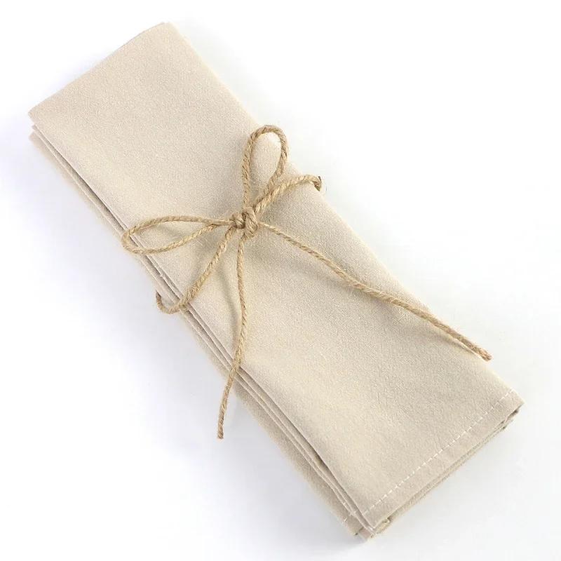12PC Dinner Cloth Napkins 30X45CM Soft Cotton Napkin Washable Hemmed Edges for Wedding Baby Shower Birthday Christmas Decoration