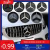 GLC GLB Auto Přední Mřížka Znak Hvězda Podsvícené Logo Chrom Stříbrné 3D Zrcadlo Pro Mercedes Benz GLC GLE GLS-Třída X253 W166
