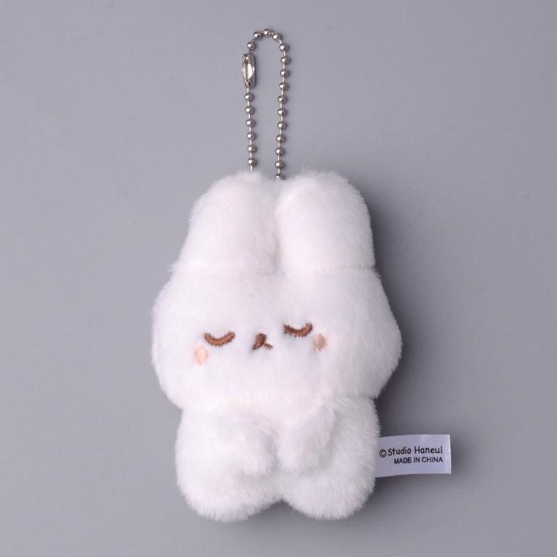 Twisted Bear Rabbit Egg Plush Doll Small Pendant Cartoon Animal Keychain