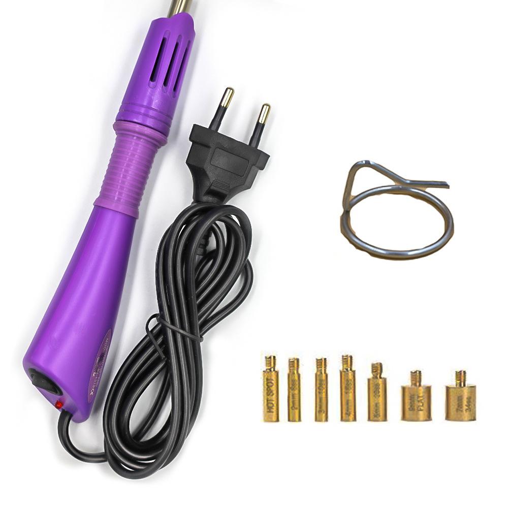 Weichen Hot Drill Set Point Drill Pen, Storage Bag Hot Melt Glue Hot Drill Tool Diy Clothing Accessories