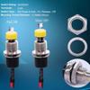 12Pcs Push Button Switches with Prewired Design 7mm Diameter 220V 3A Touch Sensitive for Relays and Industrial Control