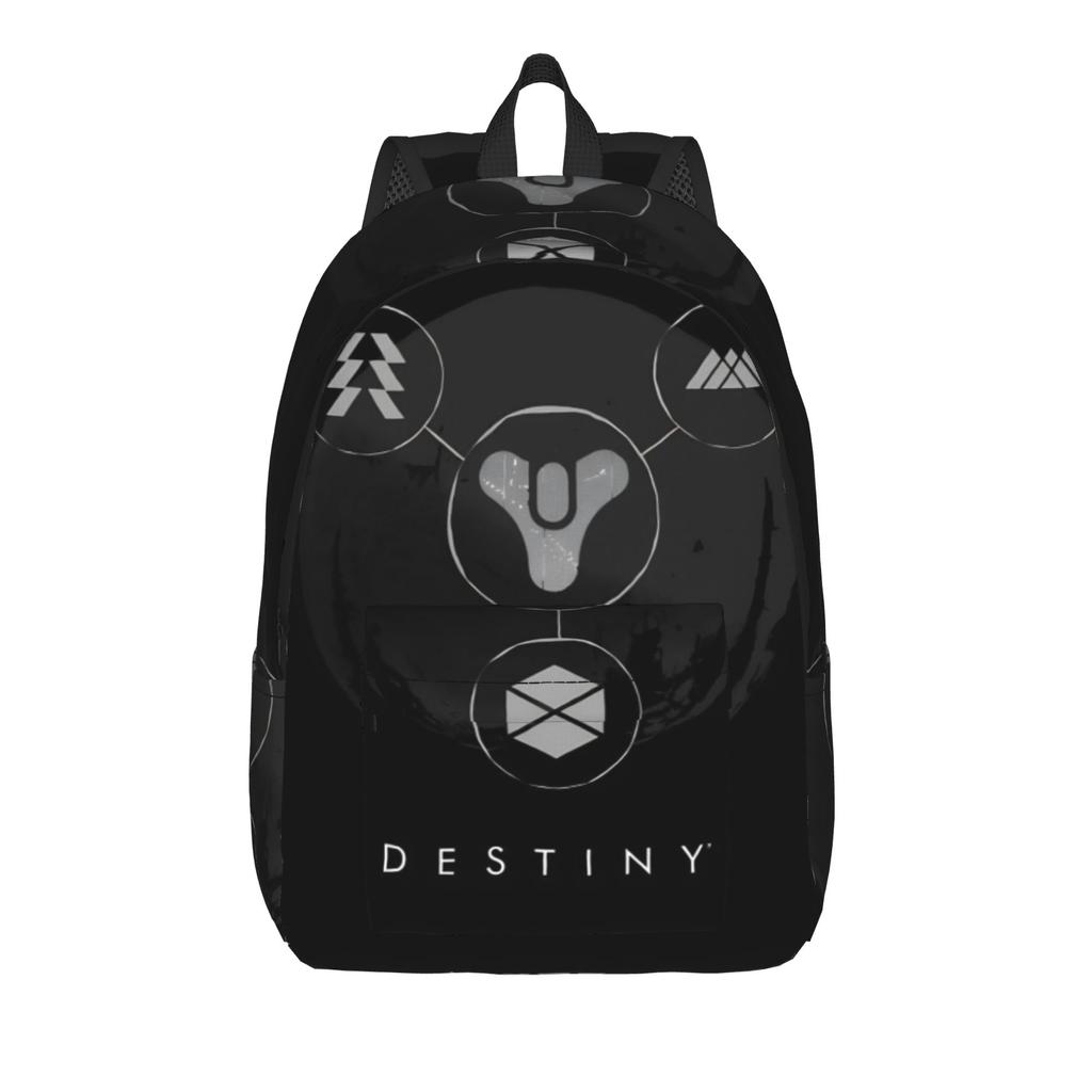 Destiny 2 Games Casual Backpack Durable Student Work Daypack for Men Women Laptop Computer Canvas Bags