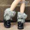 Y2k Winter Leg Warmers Furry Leg Warmers Fashion Boot Socks  Women Girls