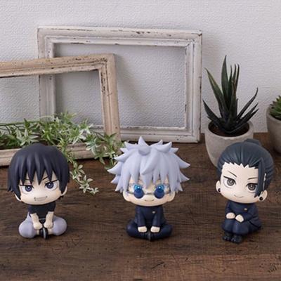 10CM Anime Jujutsu Kaisen Figurka Podívej se nahoru Gojo Satori Geto Suguru Fushiguro Toji Roztomilá Anime Hračka Dárek Sběratelská Dekorace PVC