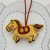 Embroidery Plush Horse Keychain Mascot Plush Horse Doll Pendant Zodiac Pony Figurine  Year of Horse