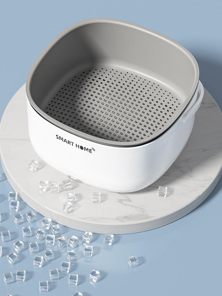 Ultrasound Fruits Cleaning Machine with Handle Electric Vegetable Washers Household Kitchen Gadgets for Tableware Bottles