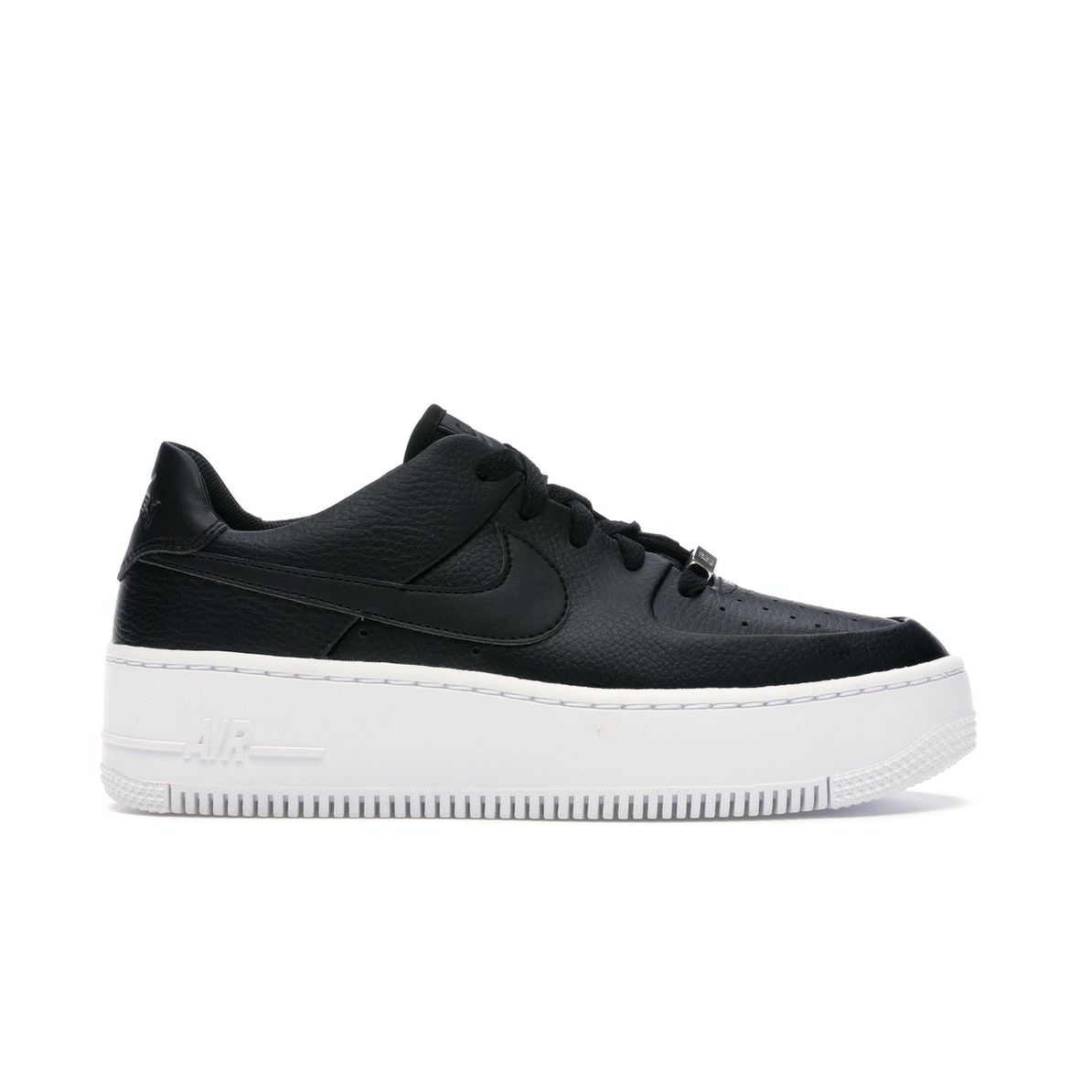 

Nike Air Force 1 Sage Low Черные женские кроссовки белые AR5339-002