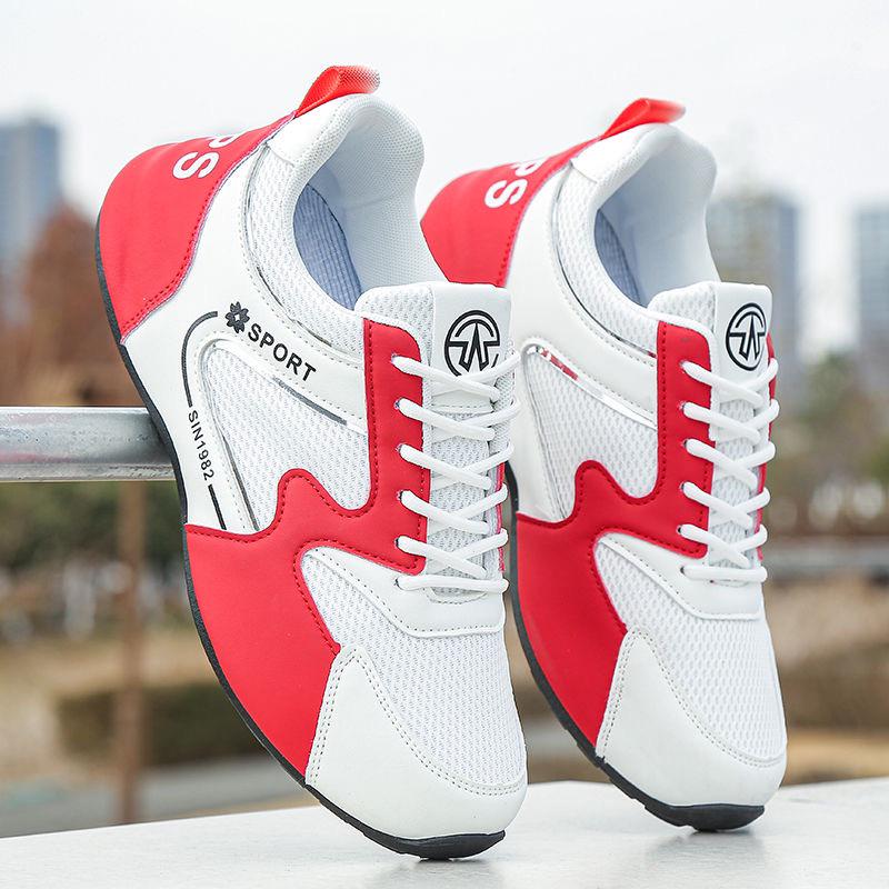 Brand Discontinued Men's Mesh Breathable Non-Slip Sports Shoes - Trendy High-End Casual and Running Shoes for Spring and Autumn