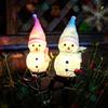 2/1PCS Solar Christmas Snowman Ground Plug-In Lights Outdoor Indoor Villa Lawn Garden Decorative Atmosphere Led Lights
