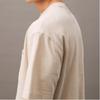 Calvin Klein Minimalist Comfortable Versatile Casual Plain Knit Loose Pocket Short Sleeve T-Shirt Men Tops Dove-Grey 4RB267G-CKS