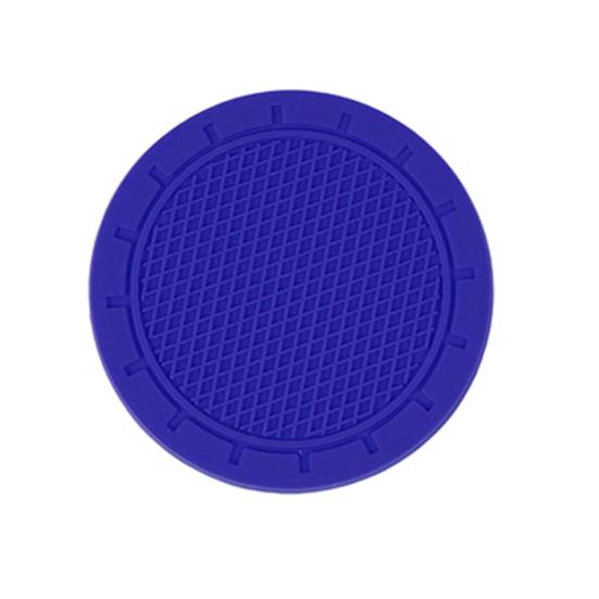Car Coasters Anti Slip PVC Cup Holder Insert Mats 2.76" Diameter Compact Cup Holders Universal Car Interior Vehicle Accessories