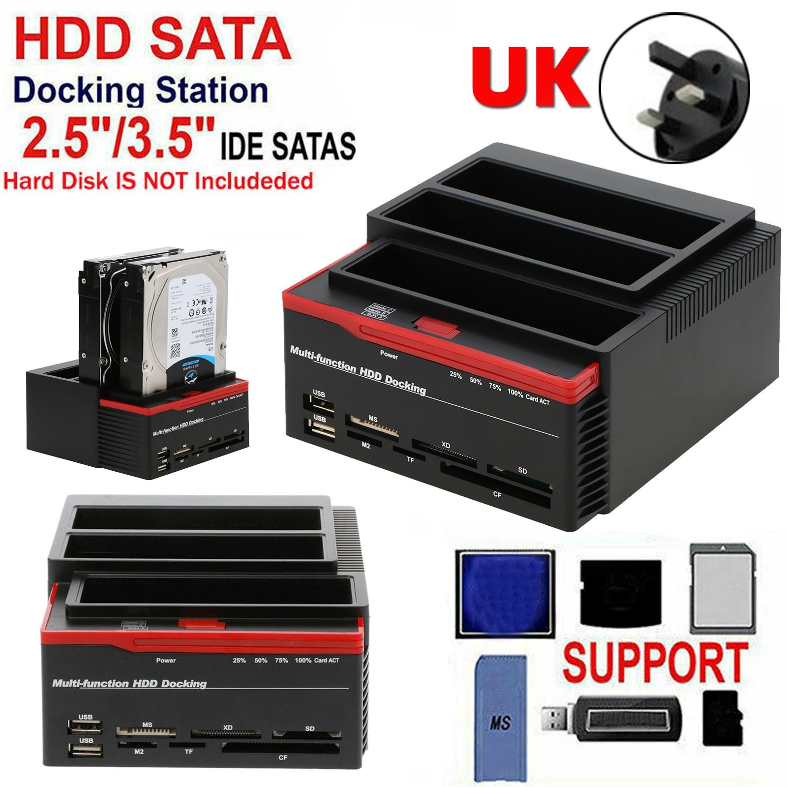 

3 IDE SATA 2.5 3.5 HDD Жесткий диск Клон Док-станция Кардридер Великобритания