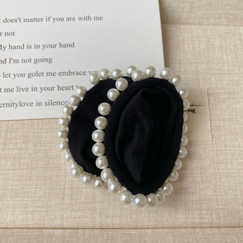 

Soft Silk Scrunchies, Large Elastic Hair Rubber Bands for Women чёрный