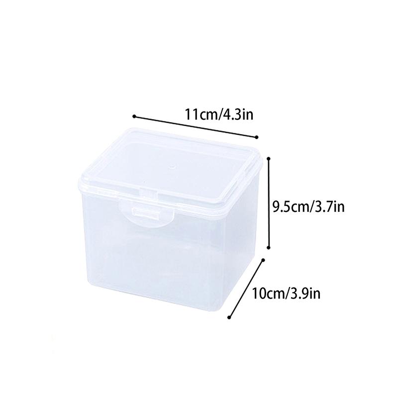 

Прозрачная пластиковая коробка для хранения фотокарточек, маленькая коробка для хранения карточек, настольный органайзер, классификационная коробка, канцелярские принадлежности L