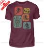 Ski Retro Style Unisexs Shirt Gift for Ski Fans Casual Style Tops Oneck Ropa Hombre Regular Short Sleeve High Quality Cotton TEE