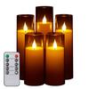 AGPTEK LED Candle Light No Flickers Like a Real Comes with Dedicated Remote Timing for Power Outages and Energy Indirect Brightness Battery Acrylic