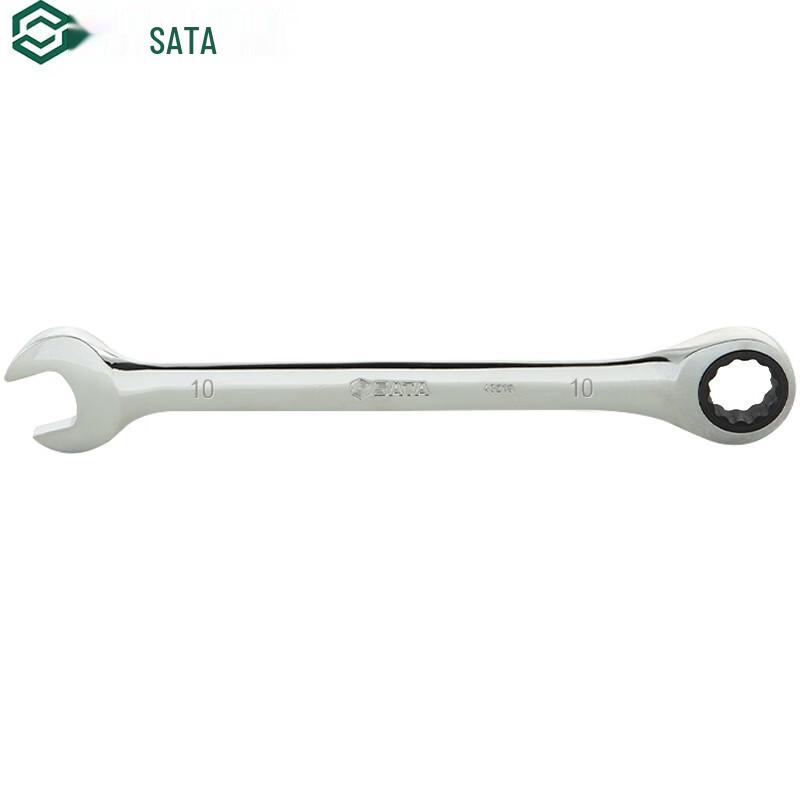 SATA Fully Polished Combination Ratcheting Wrench