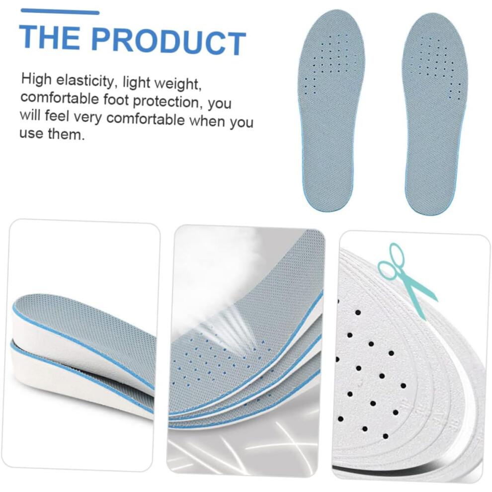 Heightening Insoles Sports Shoe Pads Shockproof Sweat Absorption Insoles
