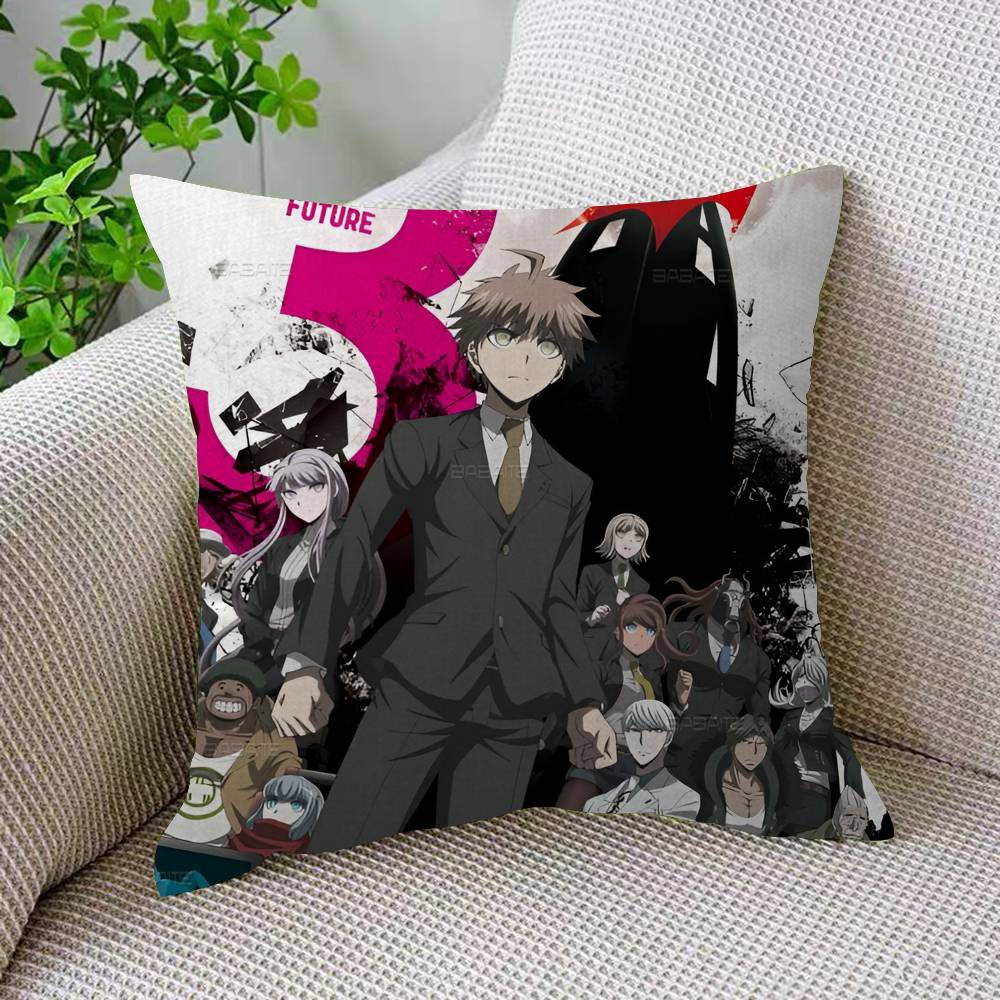 D-Danganronpa Classic Game Pillow Cover Sofa Cushion Cover Home Room Decoration Children Gift