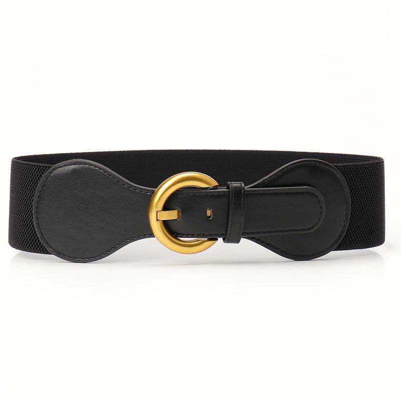 Belt for Women Retro Pin Buckle Decorative Jacket for Women Over Waist Belt for Women Fashion Versatile Simple Elastic Elastic Waist Seal for Women