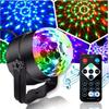 Voice-Activated RGB LED Crystal Magic Ball: Rotating Disco Stage Light for Festivals & Christmas