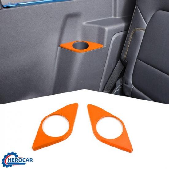 Rear Water Cup Holder Frame Cover Trim Frame For Ford Bronco 21+Orange 2 doors