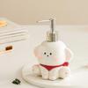 Ceramic Liquid Soap Dispenser Press Pump Empty Bottle Shower Gel Separate Bottles Cute Dog Shape Shampoo Bottle Kitchen
