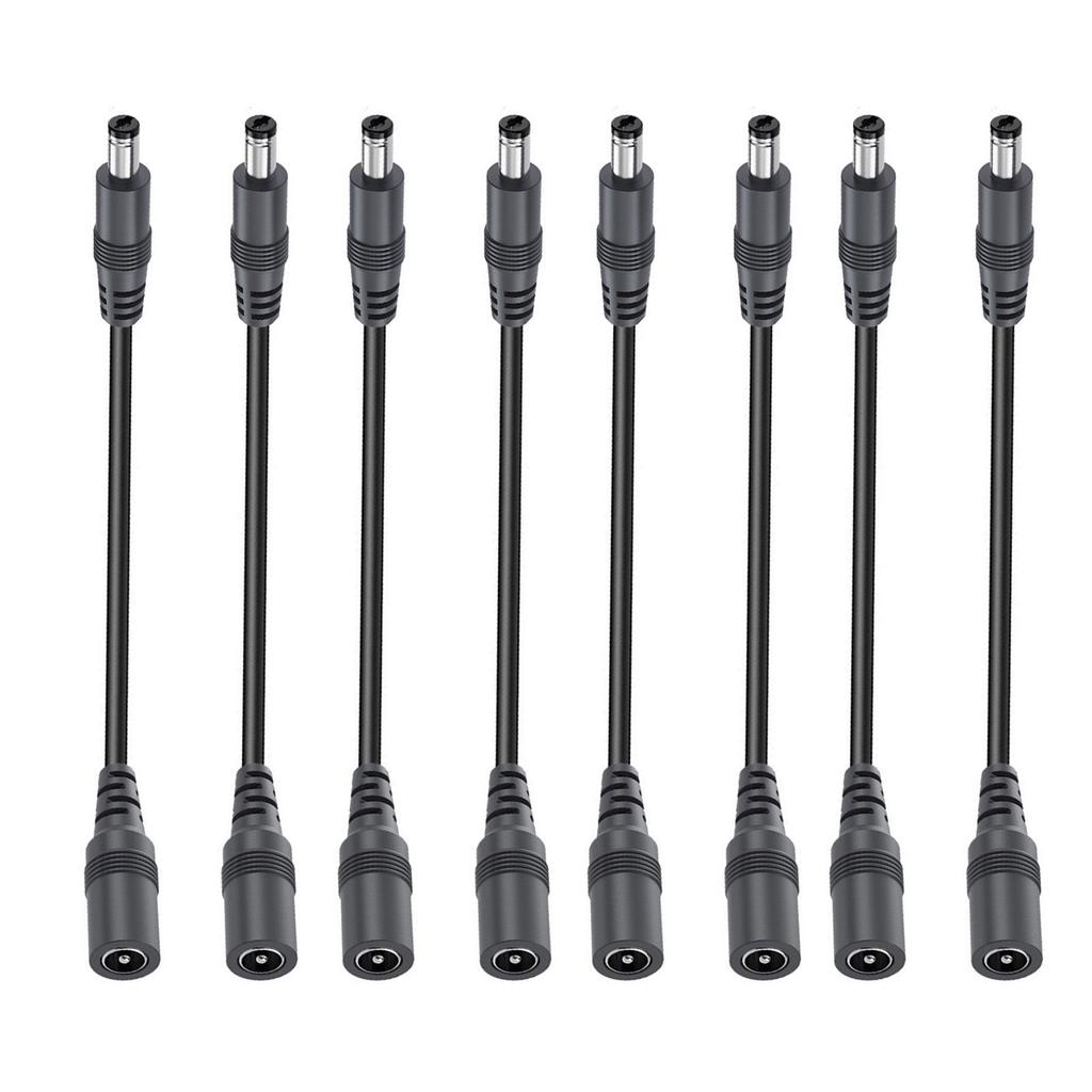 2/4/6/8/10pcs Practical 22AWG DC5.5x2.1mm Power Extension Cord 5521 Supply Adapters Cable Flexible Power Extension Cable