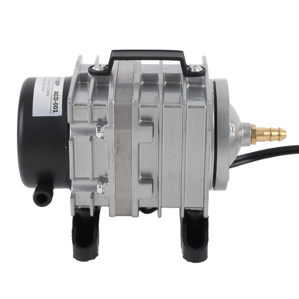 Electromagnetic Air Pump Efficient Low Noise Aluminum Alloy Fish Tank Air Pump for Garden Pond