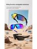 QY-pro03 Bluetooth Cycling Glasses: Outdoor Sports Smart Glasses with Anti-UV Protection and Music/Call Features