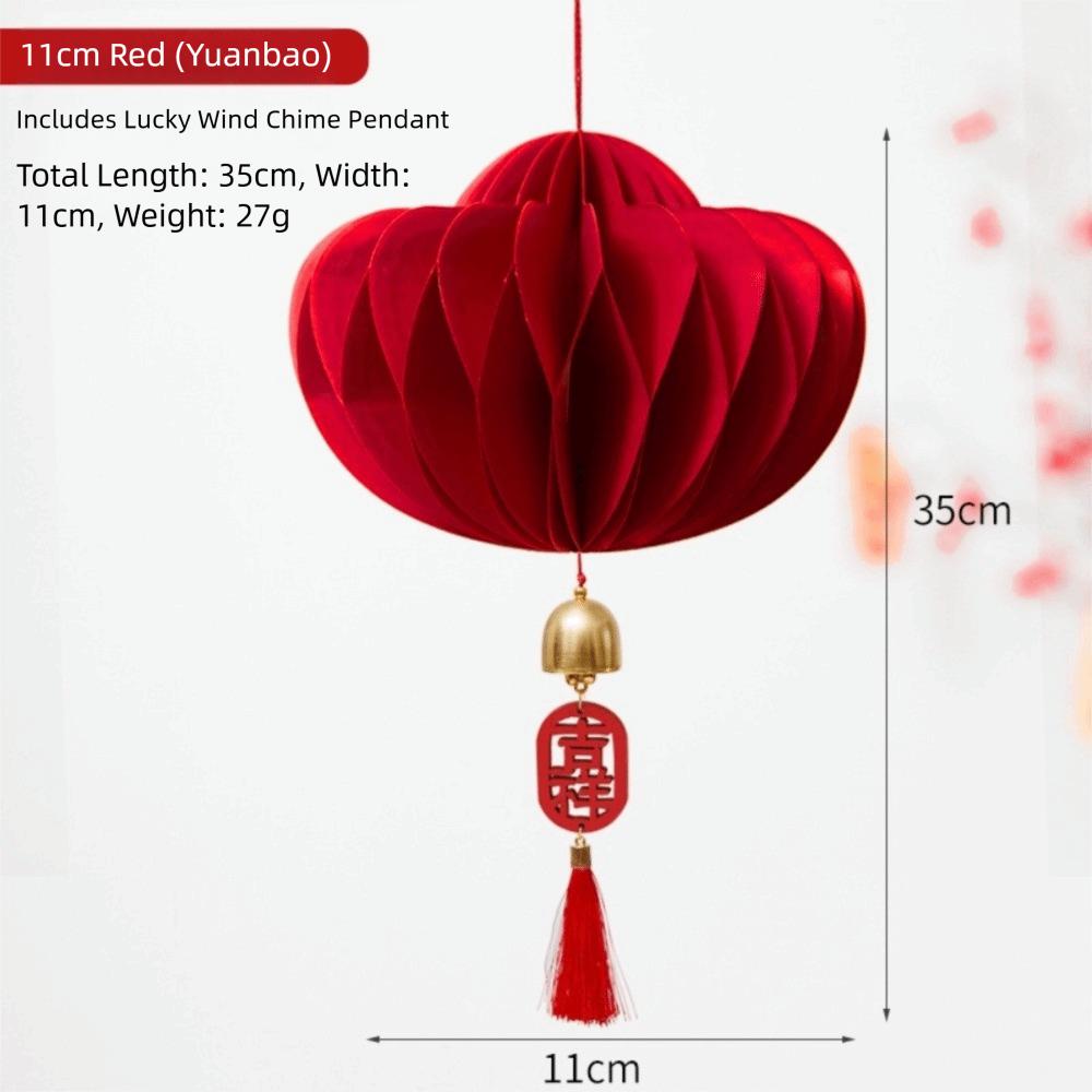 2026 Red Honeycomb New Year Decorations with Tassel Paper Christmas Tree Ornament Hanging Style Christmas Balls Patio Decor