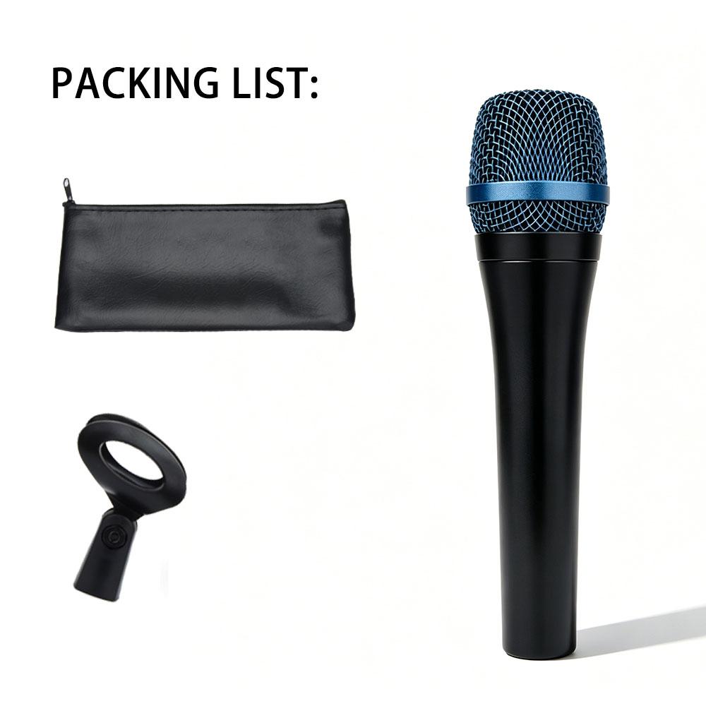 Handheld Dynamic Noise Reduction Microphone E945 Heart-Shaped Directional High Fidelity Pickup Professional Microphone for Live Stage Singing Karaoke