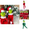 Christmas Grinch Doll Decorations Soft Comfortable And Perfect As Holiday Ornaments And Gifts