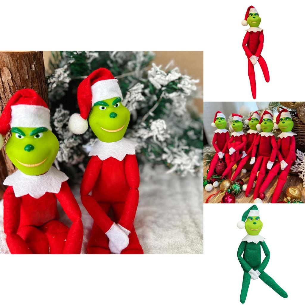 Christmas Grinch Doll Decorations Soft Comfortable And Perfect As Holiday Ornaments And Gifts