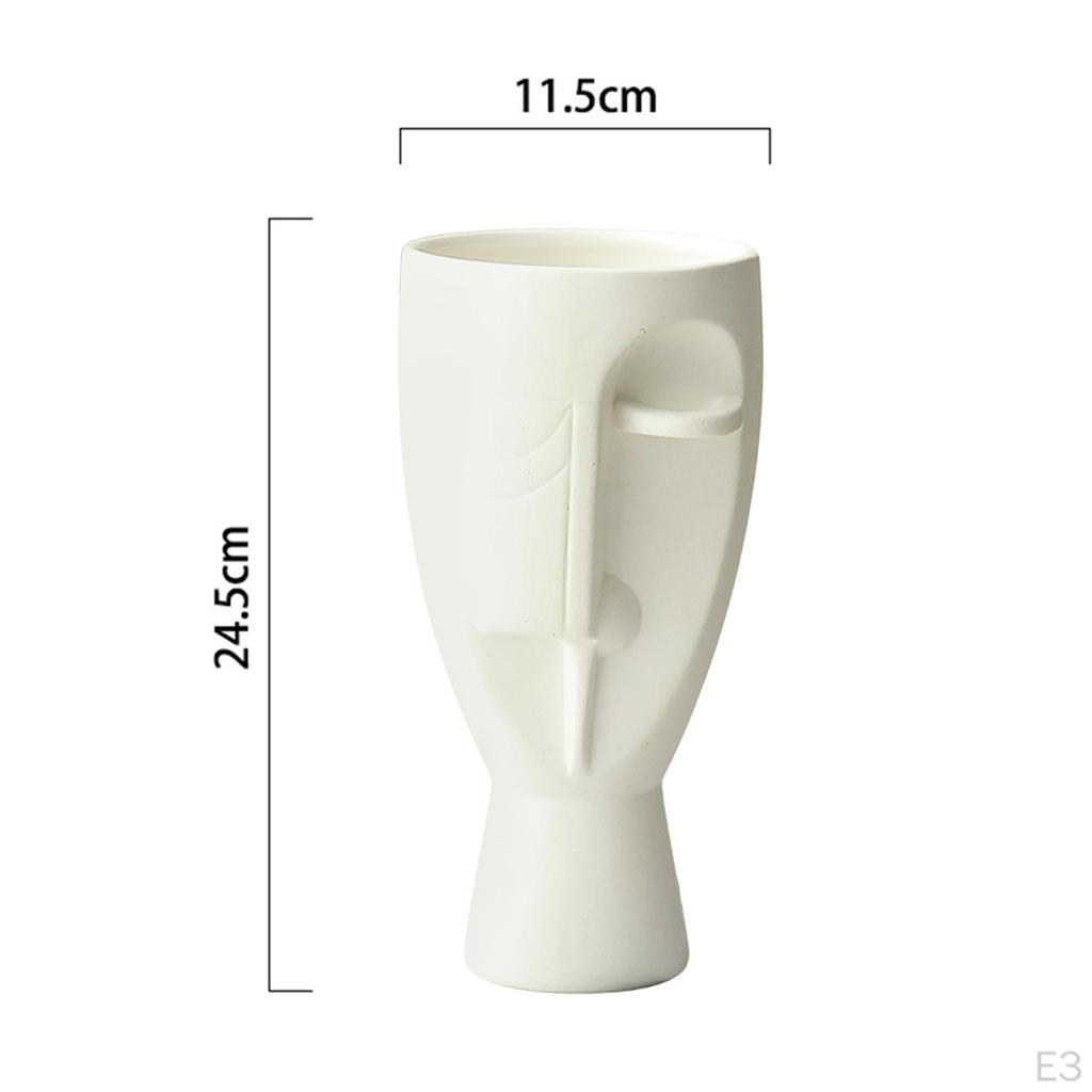 Vase, Head and Center Piece Flower Decorative Bud Vase Modern Ceramic Planter