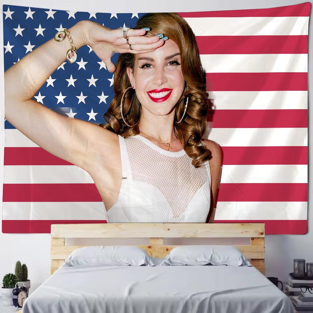 LLana DDel RRey Singer Tapestry Bedroom Dorm Living Room Club Holiday Home Party Decor