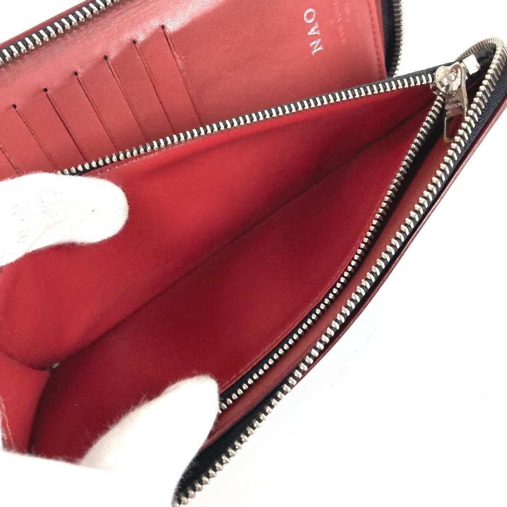 Louis Vuitton N63304 Damier Graphite Zippy Wallet Zip Around Wallet Black/Red