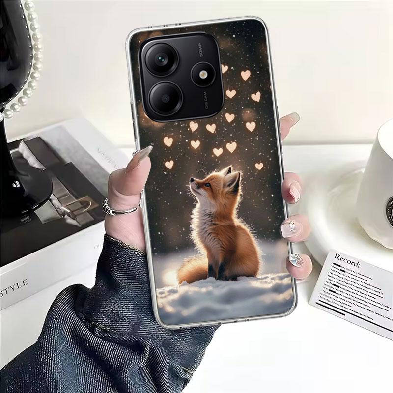 Animal Fox Soft Phone Case For Xiaomi Redmi Note 15 14 14S 13 12 Pro Plus 12S 11 11S 11E 10 10S 11T 5G Fundas Coque Redmi Note 1