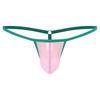 Pánské G-string Průhledné Mesh Bulge Pouch T-back Low Rise Tanga Sissy Spodní prádlo